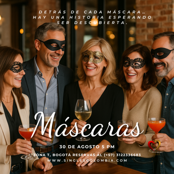 Máscaras: 30 de agosto en Bogotá