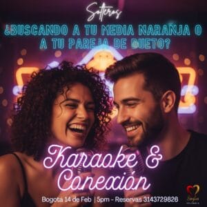 Evento: karaoke y conexión 14 de febrero Bogotá